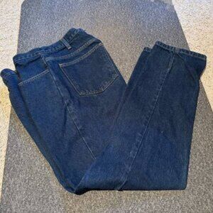 Men's Route 66 Regular Fit Dark Blue Denim Jeans Size 34 x 30 #3001